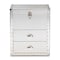 Baxton Studio Serge Silver Metal 2-Drawer Accent Storage Chest 160-10244 - alternate 6
